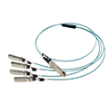 100G QSFP28 to 4X 25G SFP28 breakout Active Optical Cables 